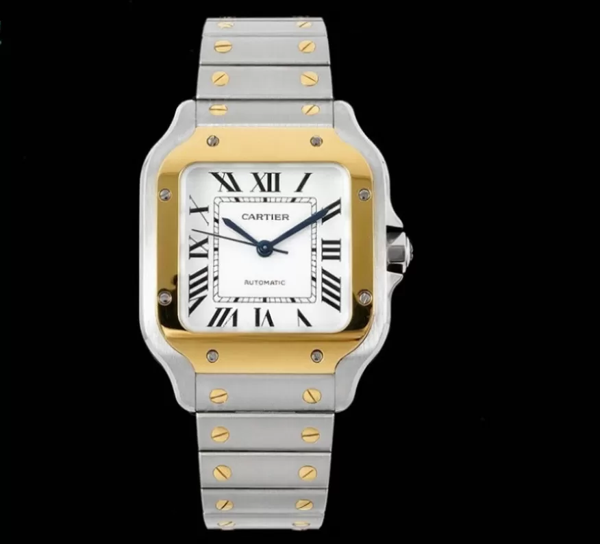 Santos De Cartier 35mm YG/SS Wht BVF MY9039 - 图片 3