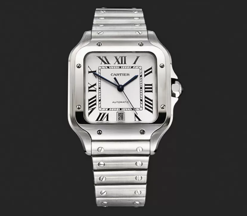 Alternative view of Santos De Cartier Mens XL SS/SS White 3KF MY9015