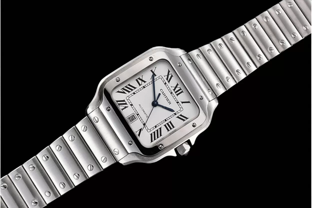 Santos De Cartier Mens XL SS/SS White 3KF MY9015 - Image 4