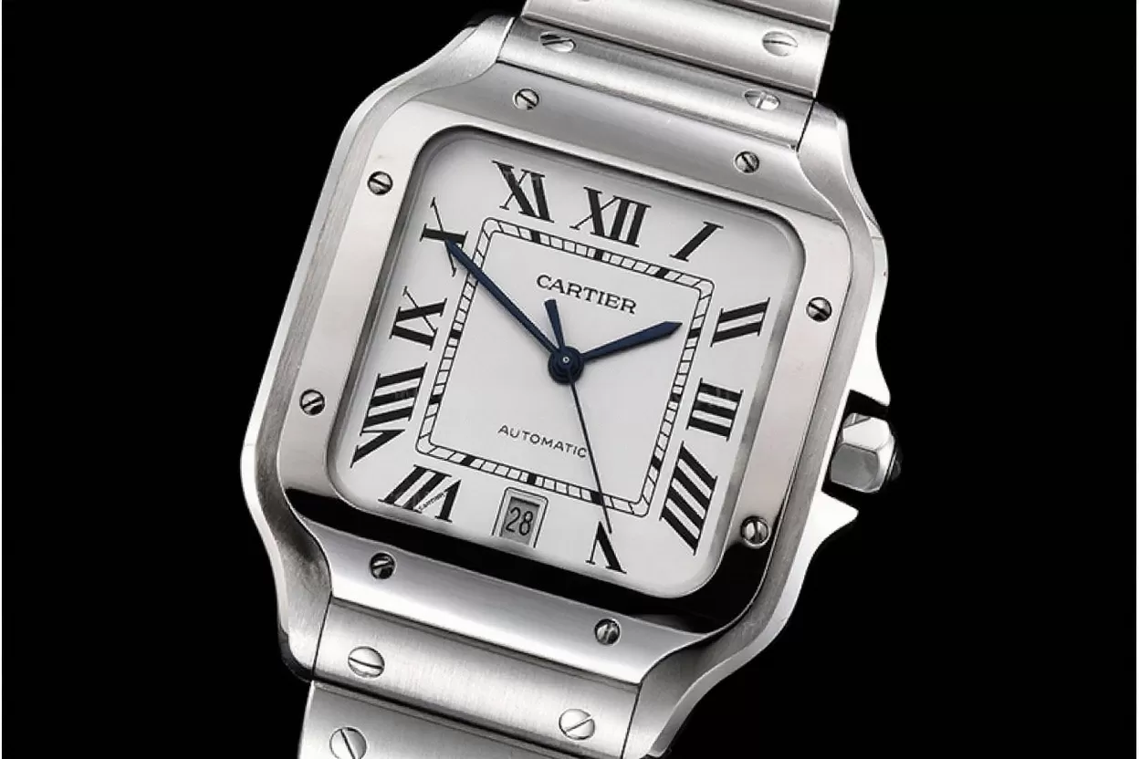 Santos De Cartier Mens XL SS/SS White 3KF MY9015 - Image 10