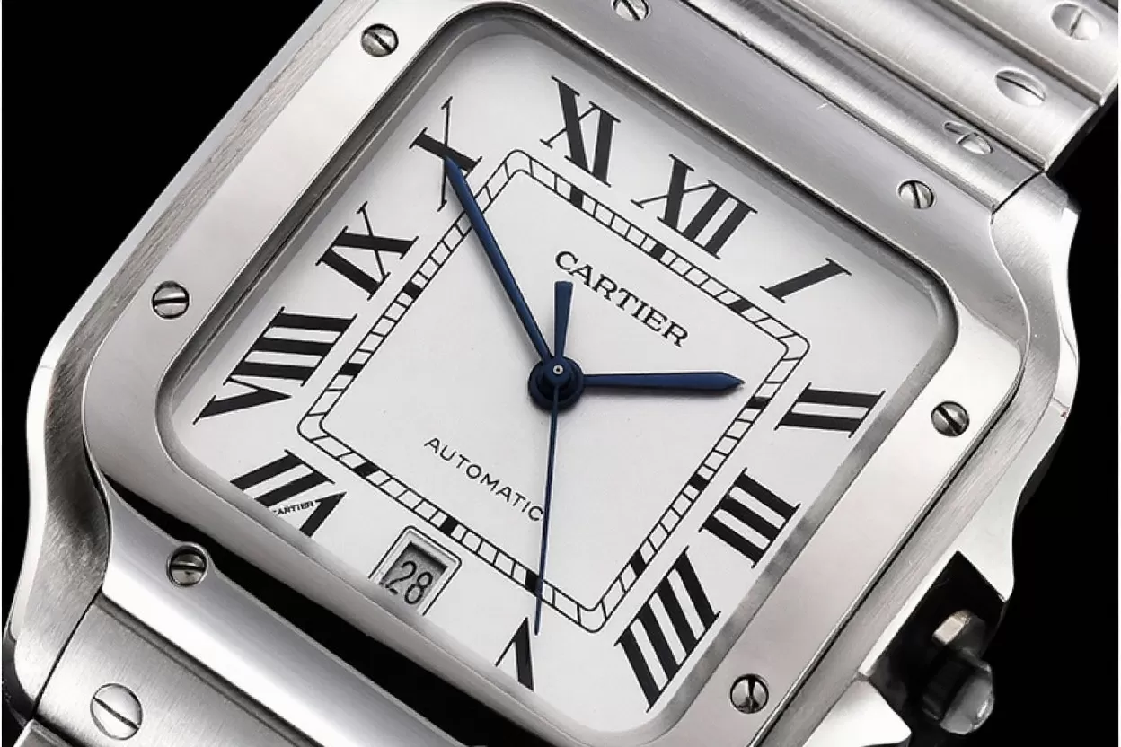 Santos De Cartier Mens XL SS/SS White 3KF MY9015 - Image 12