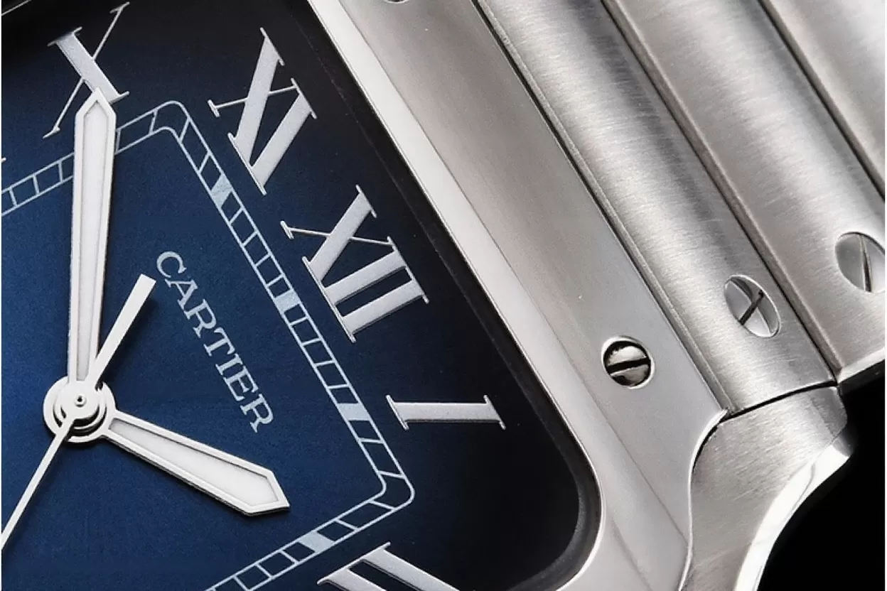 Cartier - Santos De Cartier 40mm Mens XL SS/SS Blue 3KF MY9015 - Image 8