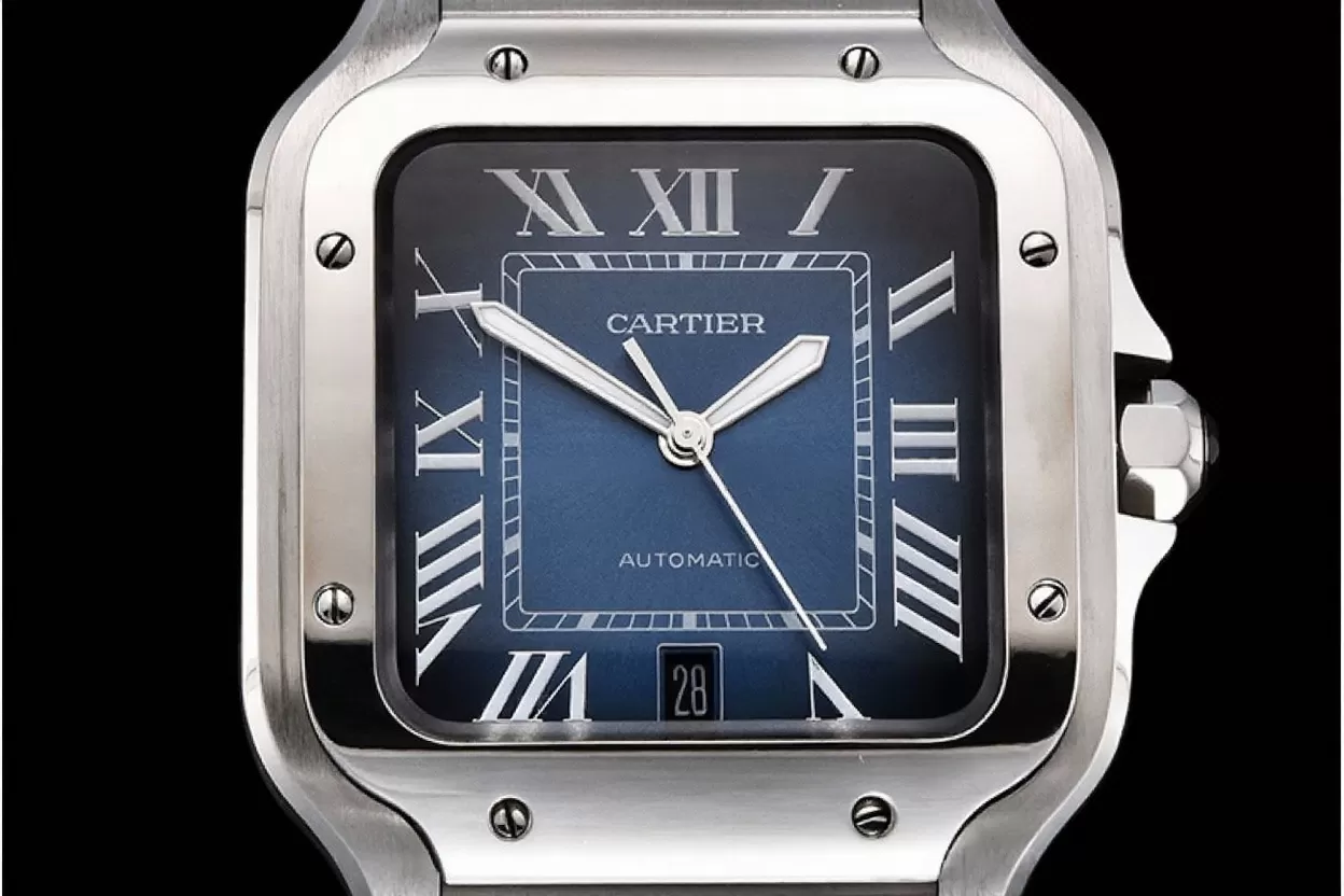 Cartier - Santos De Cartier 40mm Mens XL SS/SS Blue 3KF MY9015 - Image 11