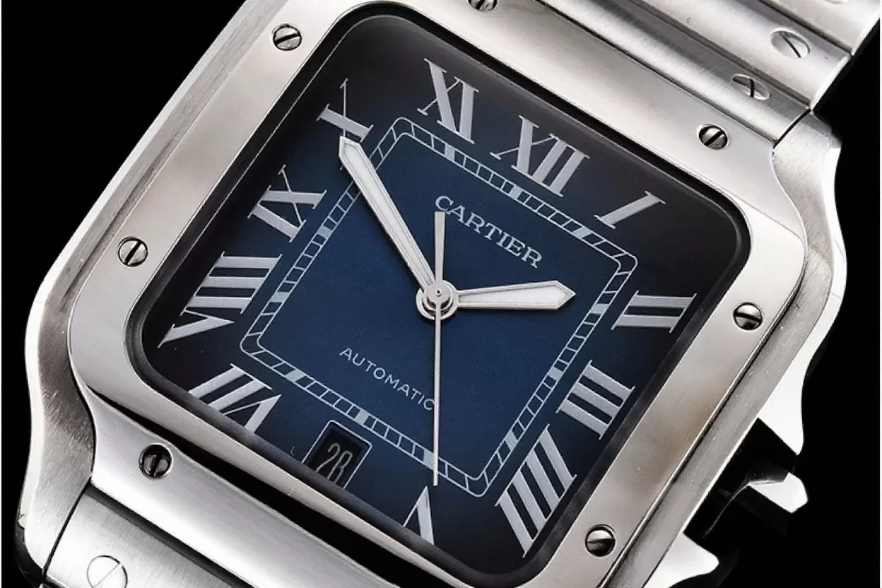 Cartier - Santos De Cartier 40mm Mens XL SS/SS Blue 3KF MY9015 - Image 12
