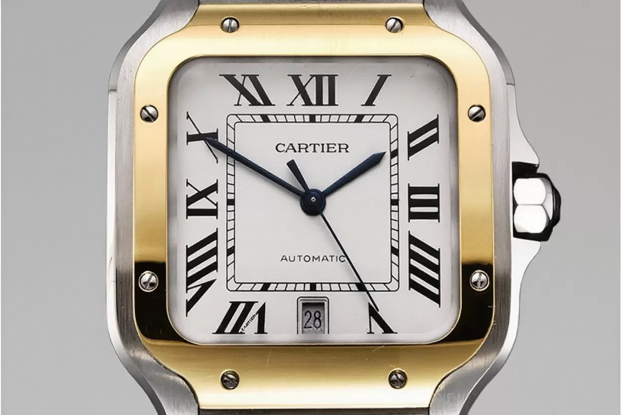 Alternative view of Cartier - Santos De Cartier Mens XL YG/SS White 3KF MY9015