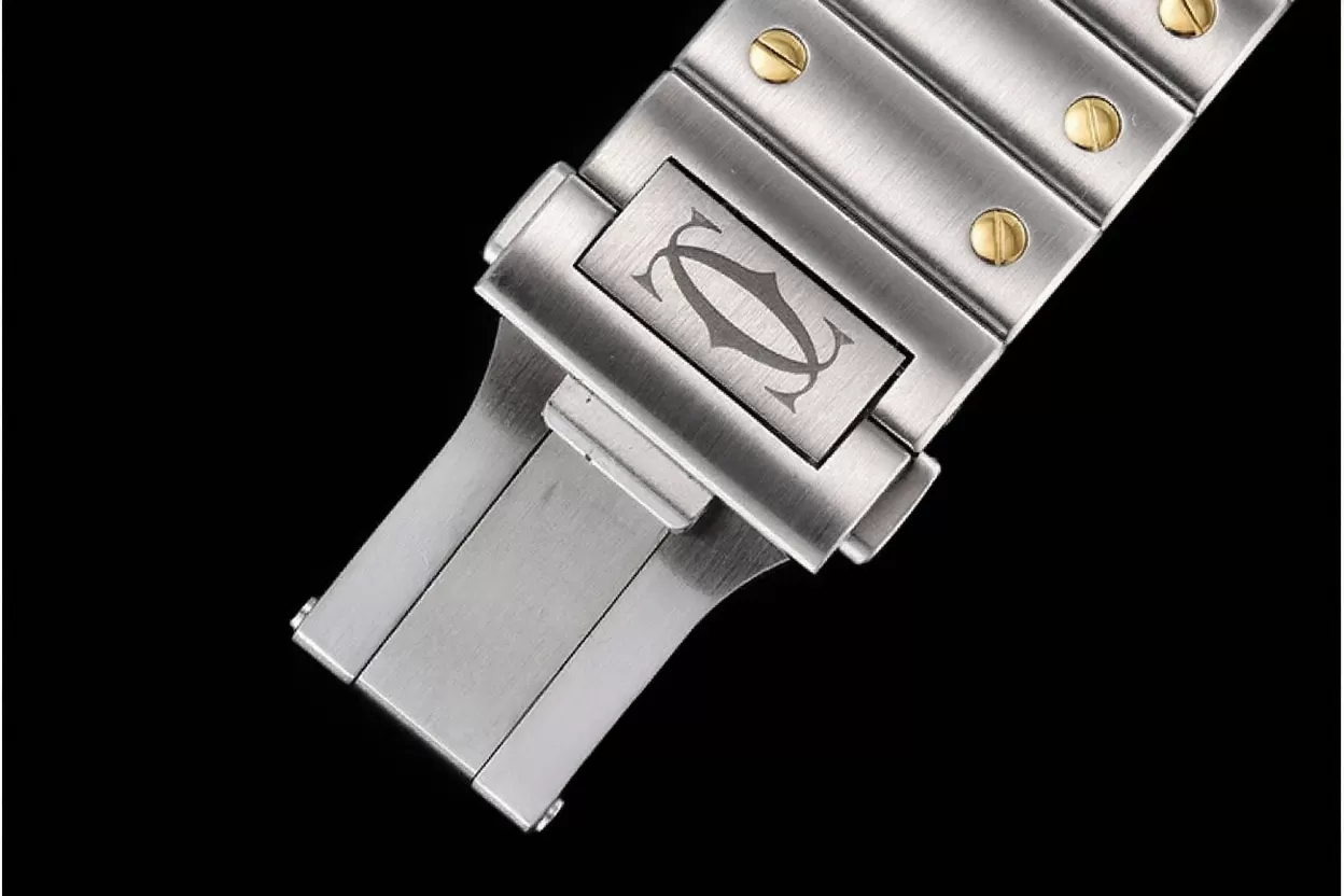 Cartier - Santos De Cartier Mens XL YG/SS White 3KF MY9015 - Image 19