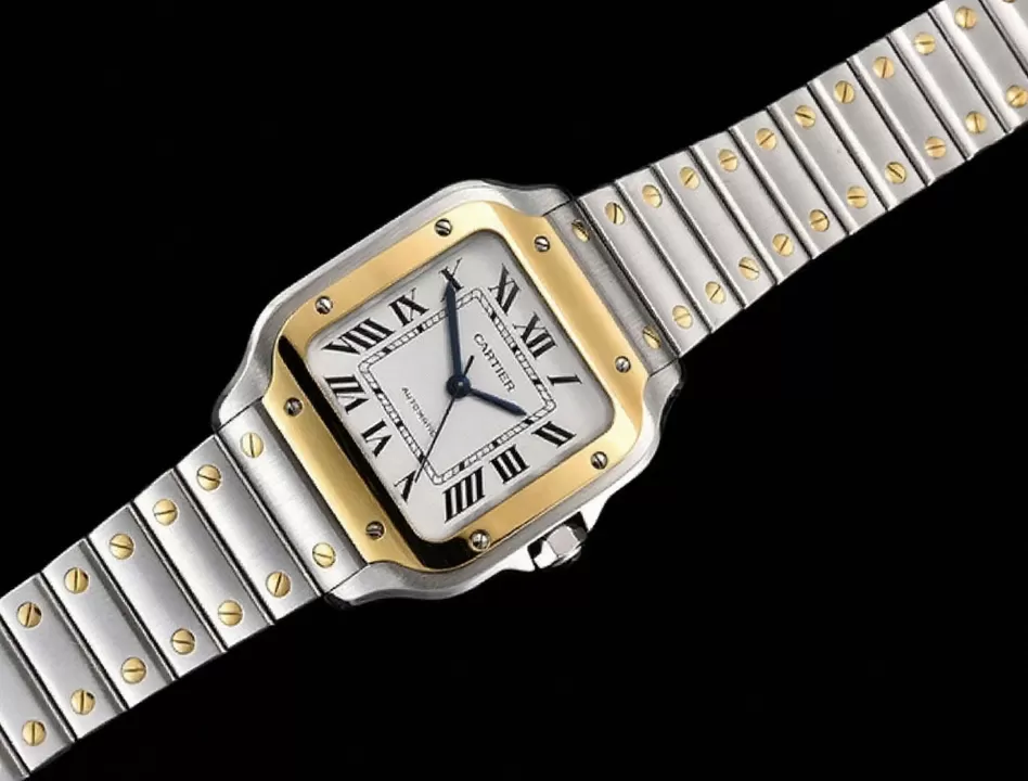 Alternative view of Cartier - Santos De Cartier 35mm Mens YG/SS White 3KF MY9015