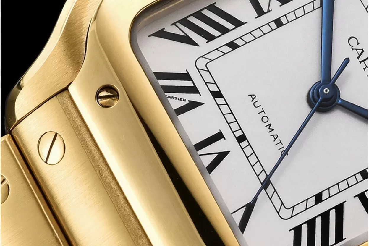 Cartier - Santos De Cartier 35mm Mens YG/YG White 3KF MY9015 - 图片 4