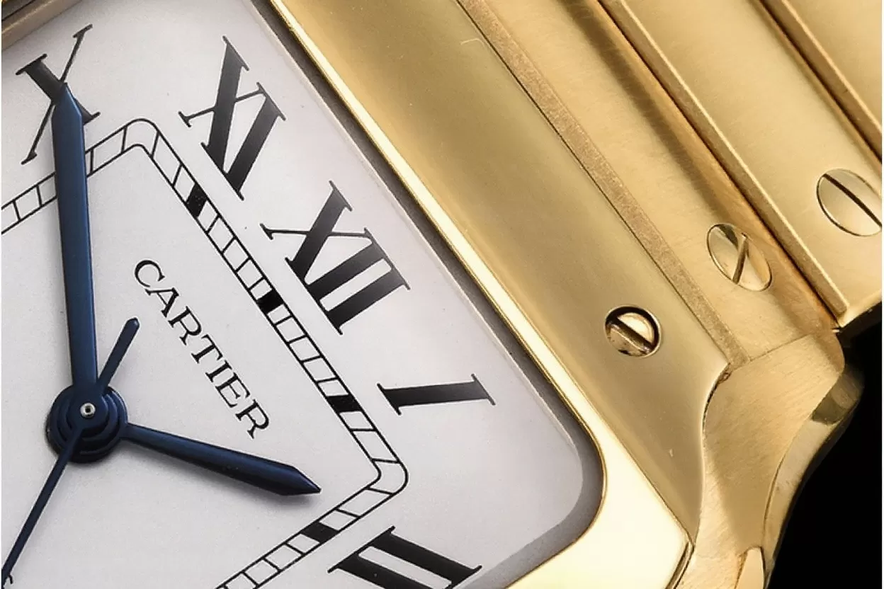 Cartier - Santos De Cartier 35mm Mens YG/YG White 3KF MY9015 - 图片 5