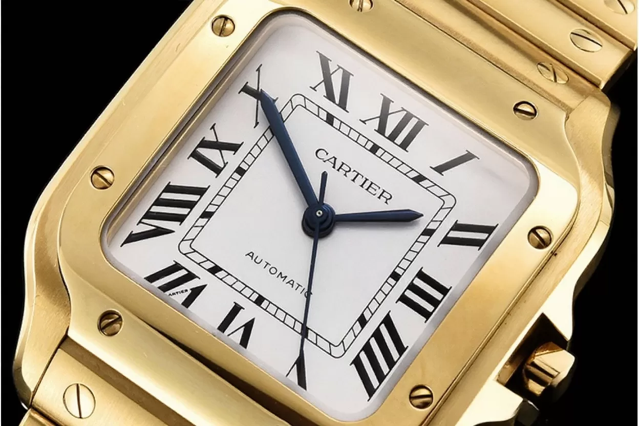Cartier - Santos De Cartier 35mm Mens YG/YG White 3KF MY9015 - 图片 10
