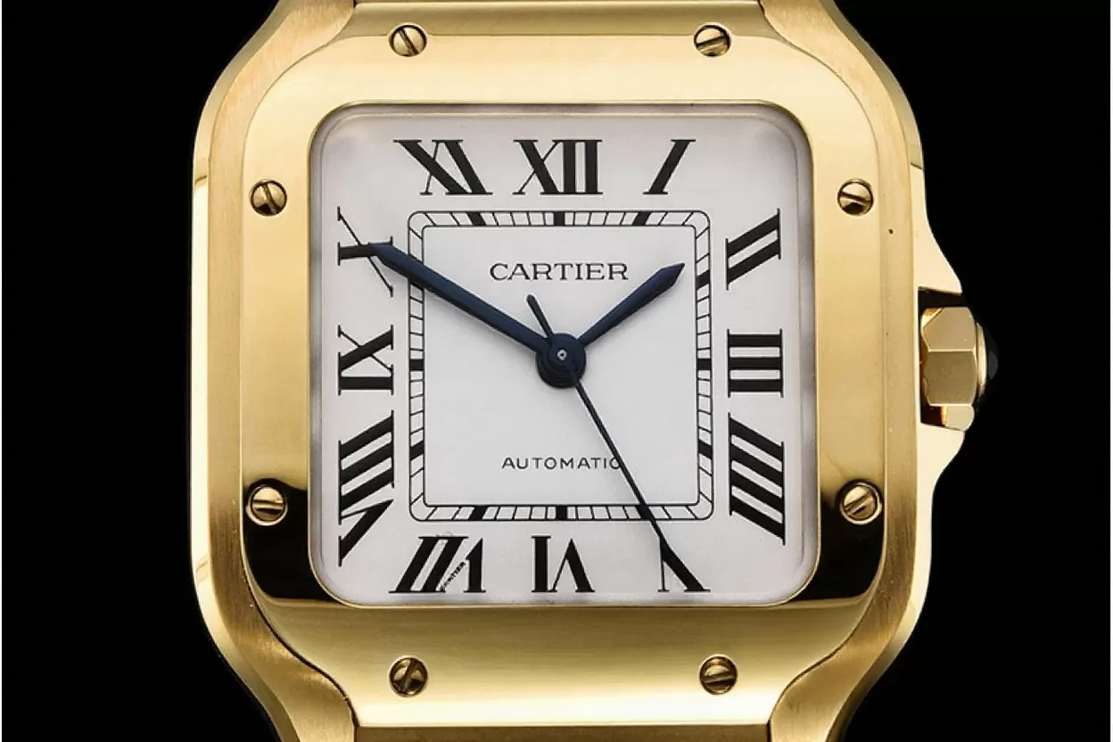 Cartier - Santos De Cartier 35mm Mens YG/YG White 3KF MY9015 - 图片 15