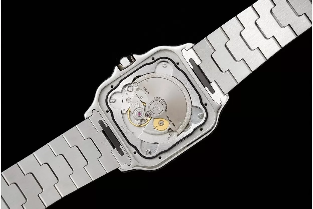 Santos De Cartier Mens XL 40mm SS/SS Gray BVF 9019 - Image 6