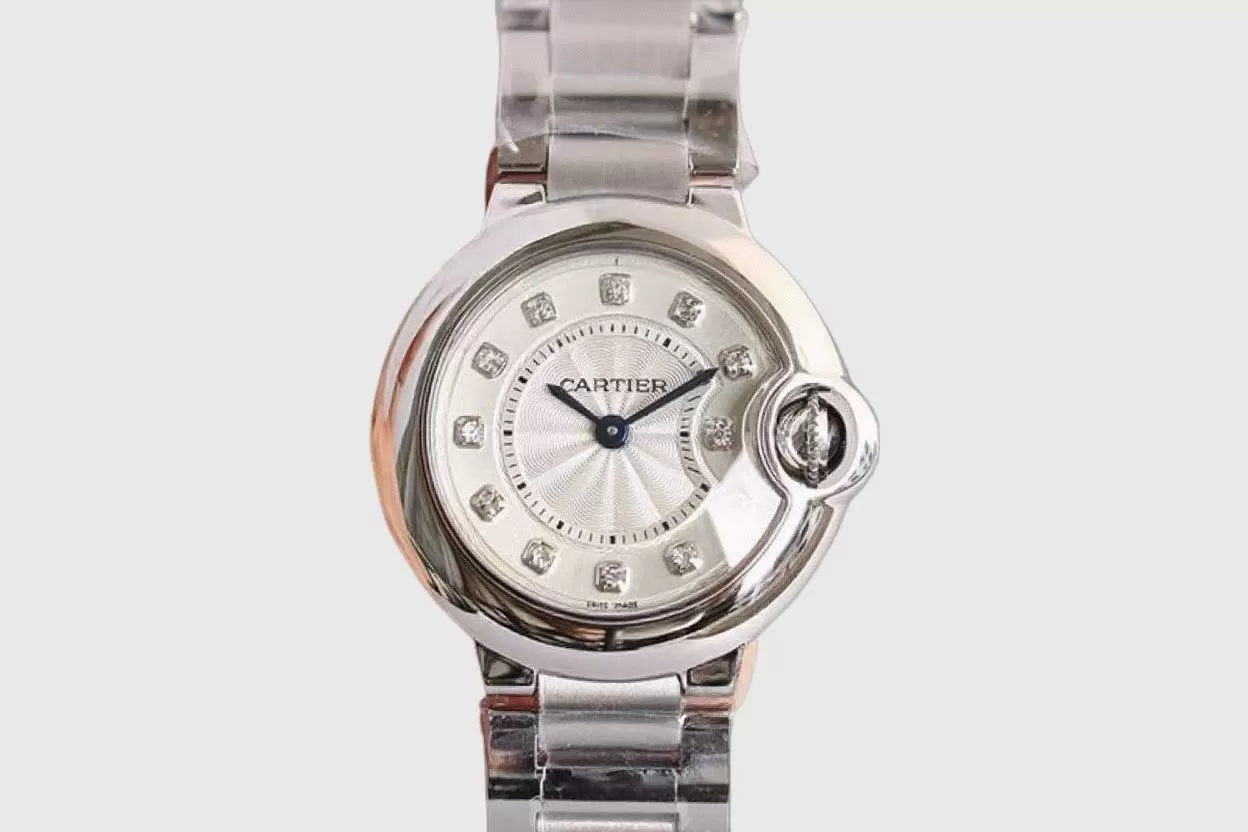 Cartier Balon Bleu De Cartier 3KF White 28mm Ladies Swiss Quartz