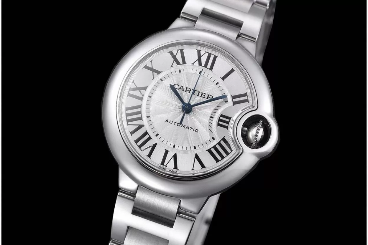 Ballon Bleu De Cartier 33mm White Textured Dial SS/SS V6F V8 NH05