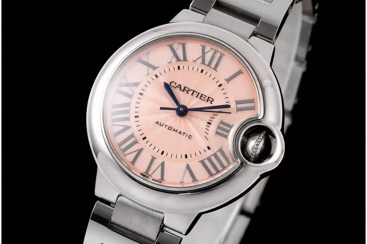 Ballon Bleu De Cartier 33mm SS/SS Pink Dial AF NH05