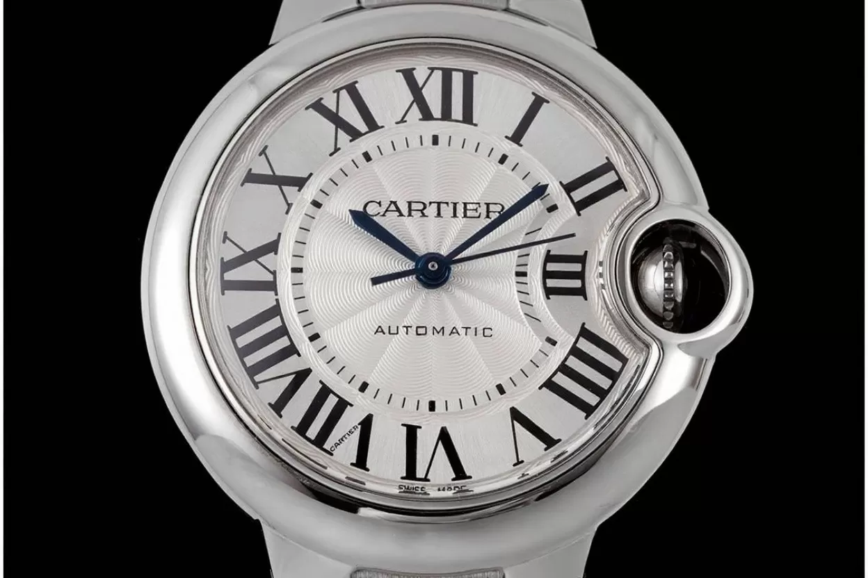 Alternative view of Ballon Bleu De Cartier 33mm SS/SS White Dial AF NH05