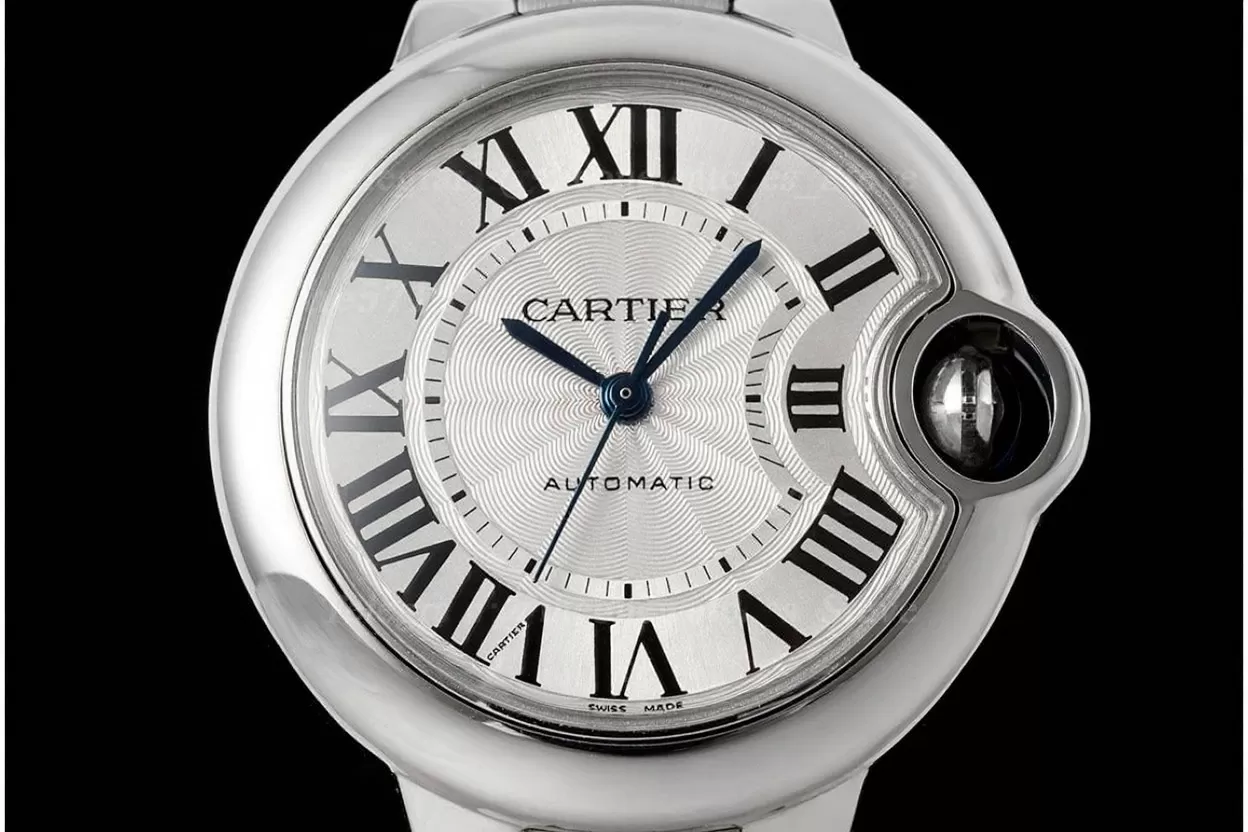 Alternative view of Ballon Bleu De Cartier 33mm SS/SS White Dial V6F A076