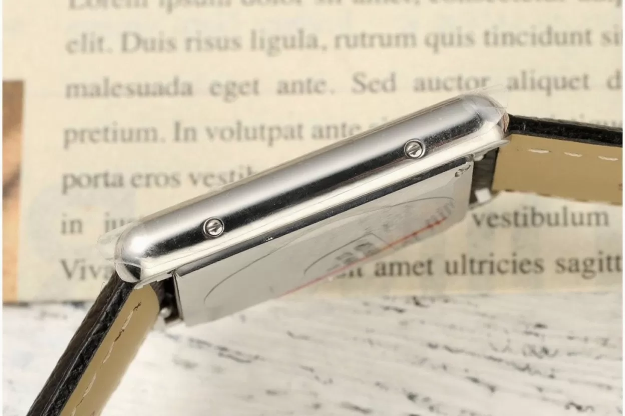 Cartier - Tank Must 25.5mm White Dial on Lychee Grain Leather AF Quartz - 图片 6