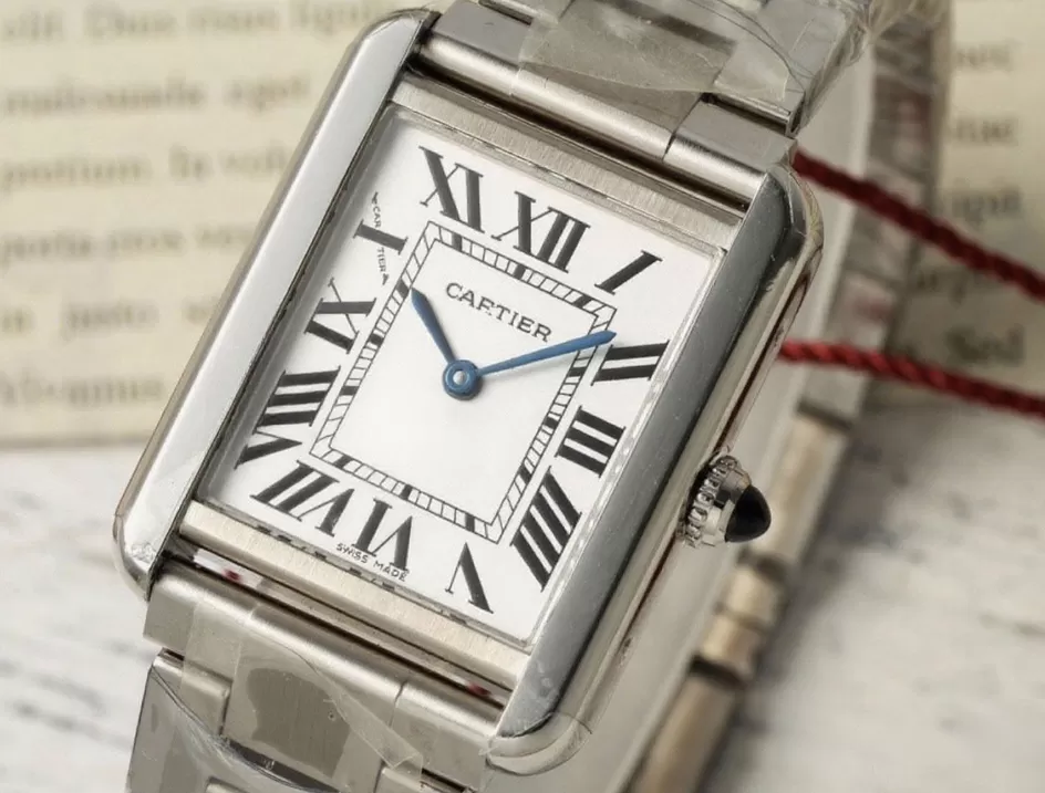 Cartier - Tank Solo 24.4mm SS/SS White Dial AF Quartz