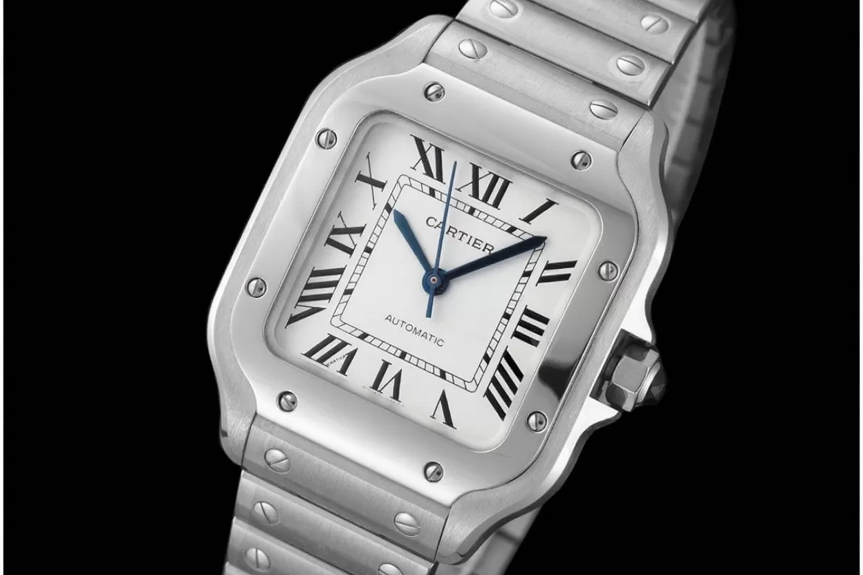 Santos De Cartier 35mm SS/SS White Dial AF MY9015