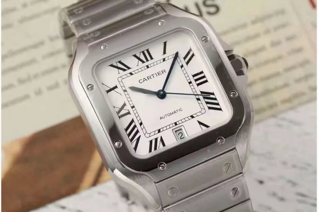 Cartier - Santos De Cartier 40mm XL SS/SS White Dial AF MY9015 - Image 3
