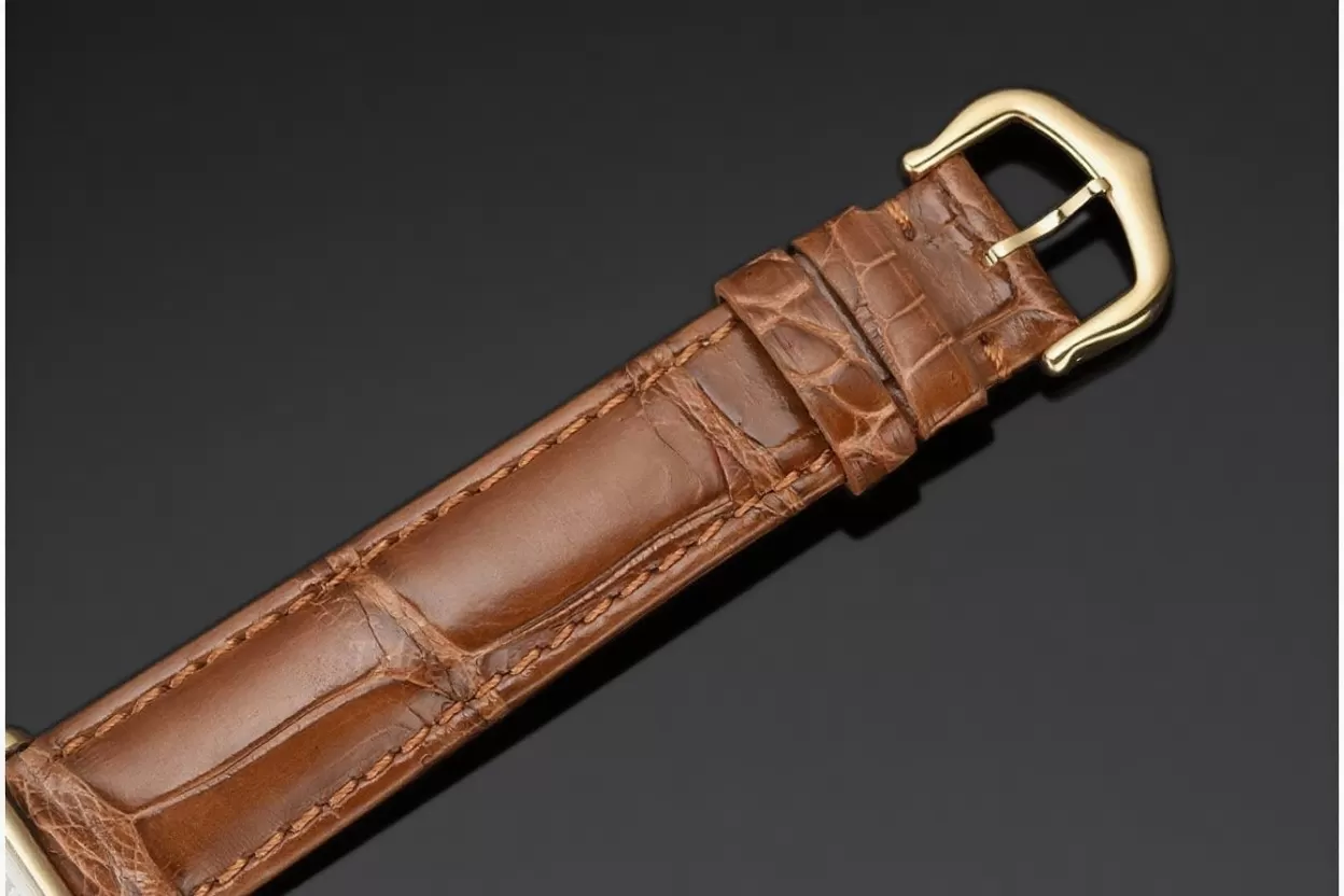 Tank Louis 22mm Alligator YG/LE White Dial DRF Quartz - 图片 15