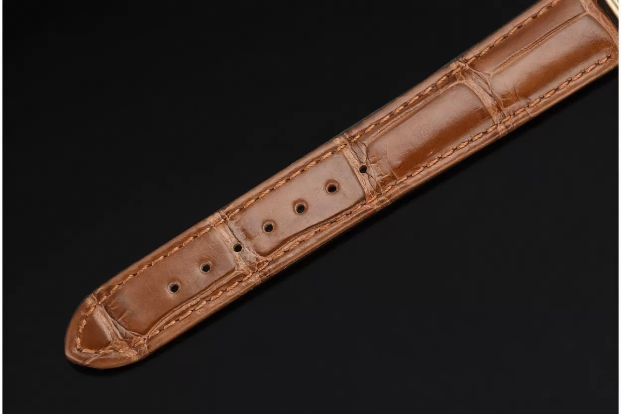 Tank Louis 22mm Alligator YG/LE White Dial DRF Quartz - 图片 13