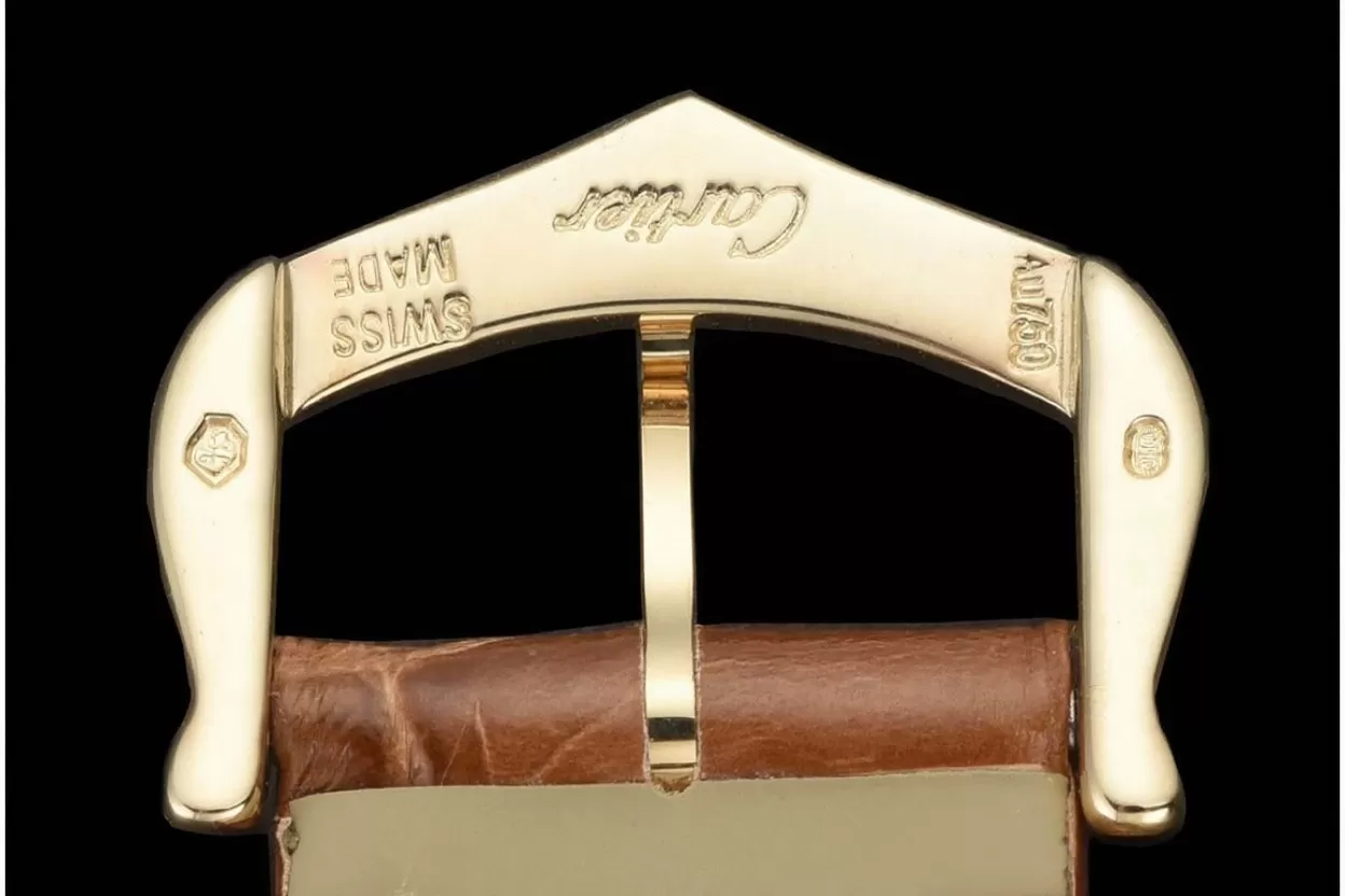 Tank Louis 22mm Alligator YG/LE White Dial DRF Quartz - 图片 19