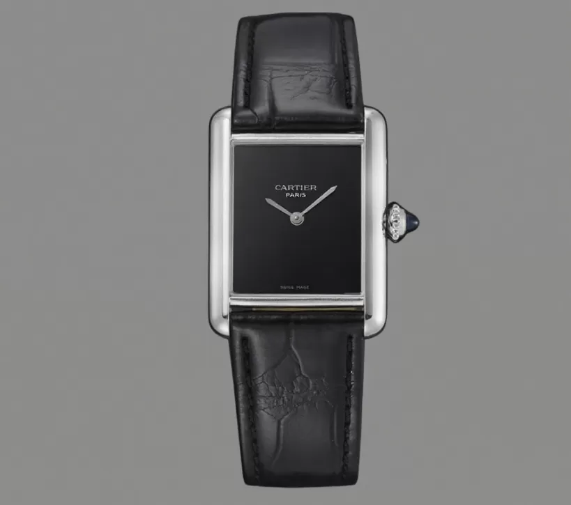Tank Must 25.5mm Alligator Leather SS/LE Black Dial DRF Quartz - Image 3