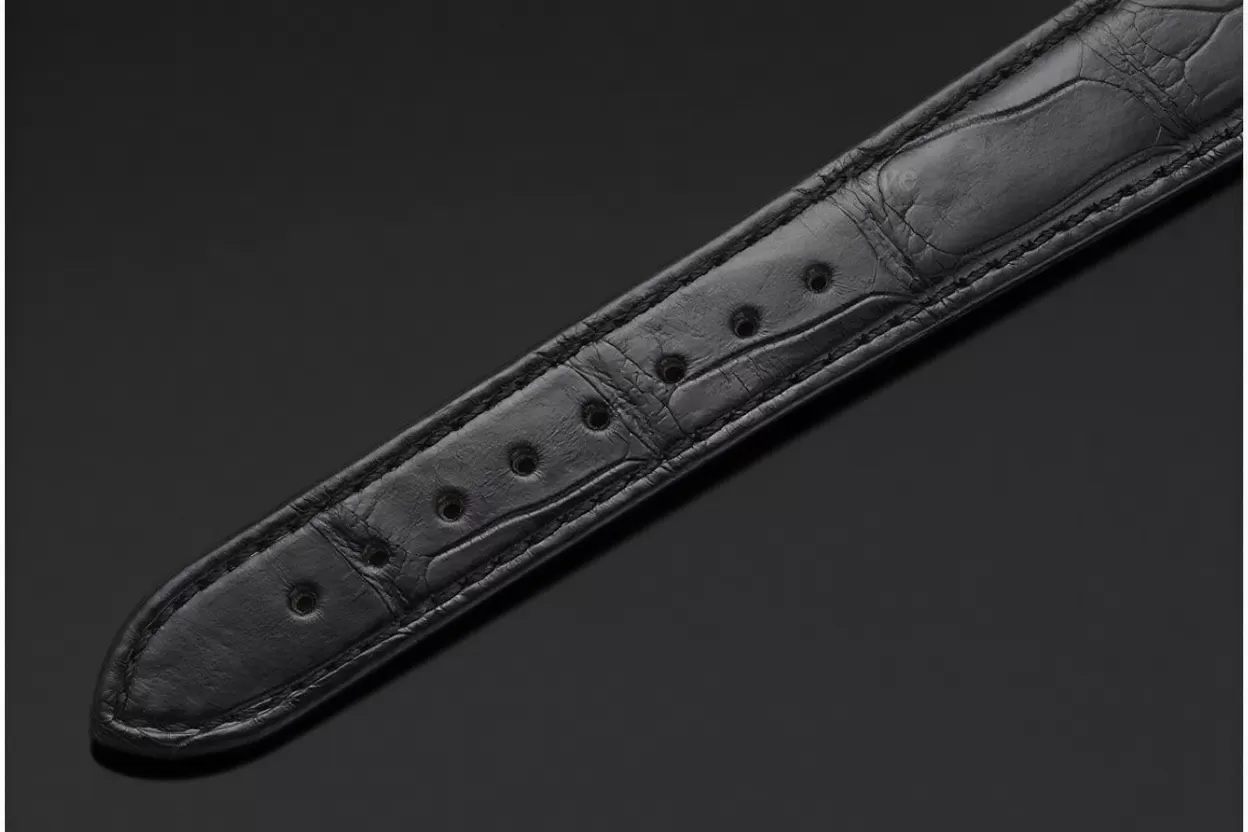 Tank Louis 25.5mm Alligator Leather YG/LE Black Dial DRF Quartz - 图片 13