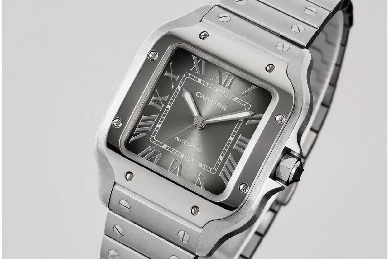 Santos De Cartier 35mm SS/SS Grey Dial AF MY9015