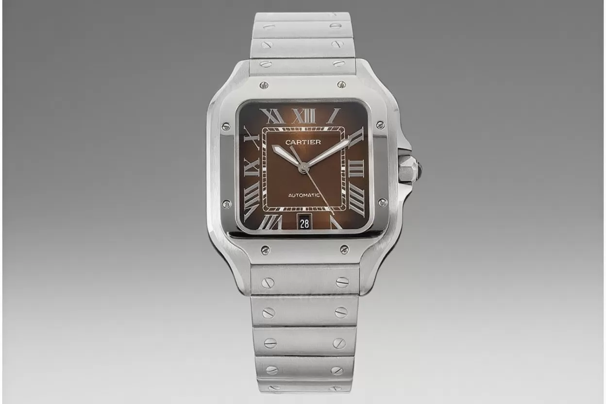 Santos De Cartier 40mm XL SS/SS Brown Dial BVF MY9015 - 图片 4