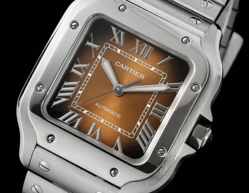 Santos De Cartier 35mm SS/SS Brown Dial BVF MY9039