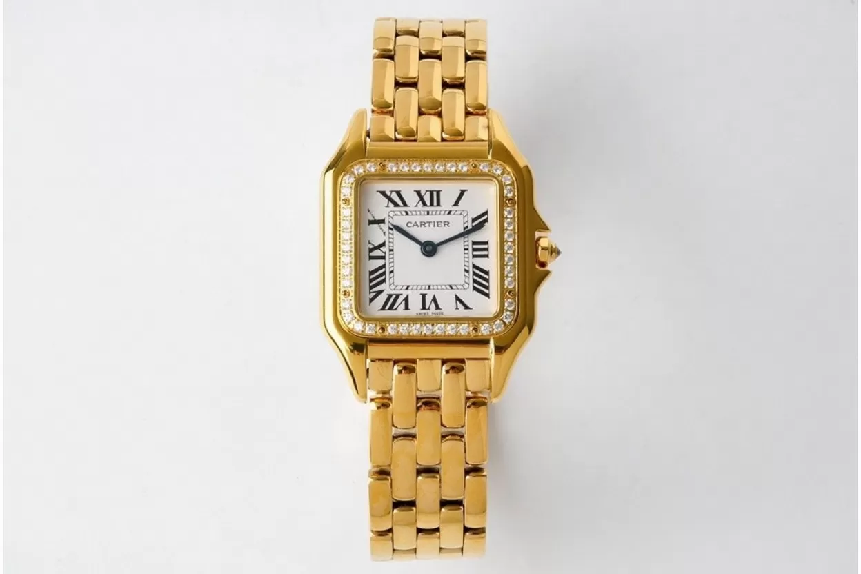 Panthere Secrete De Ladies 27mm Dia YG/YG White Dial BVF Quartz