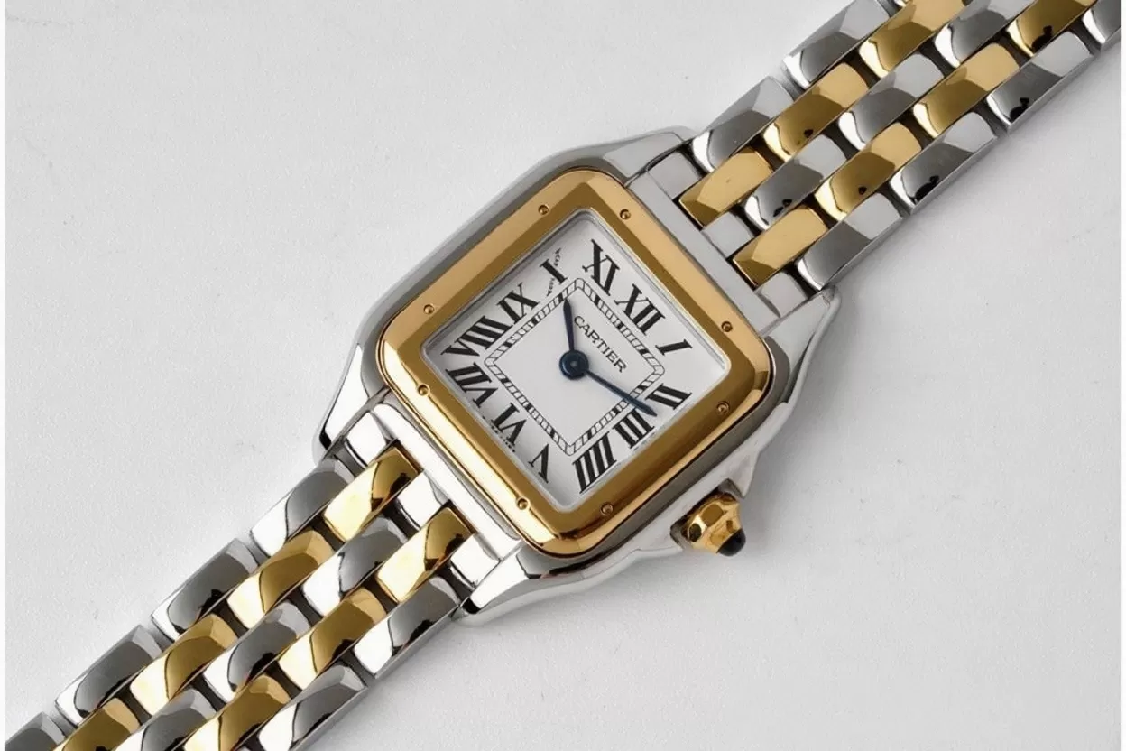 Alternative view of Panthere Secrete De Ladies 22mm YG/SS White Dial BVF Quartz