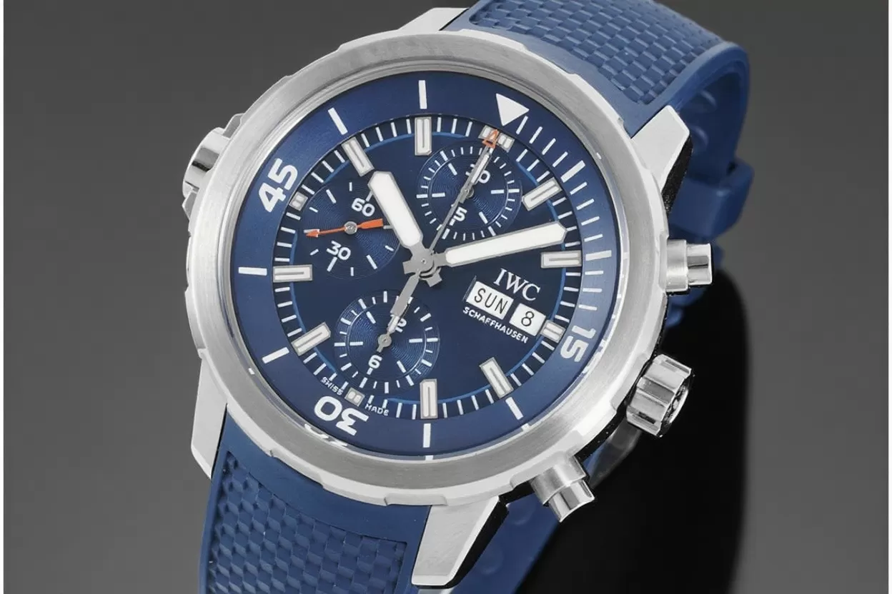 IWC - Aquatimer Chrono 44mm blue/Stk SS/RU V6SF A7750