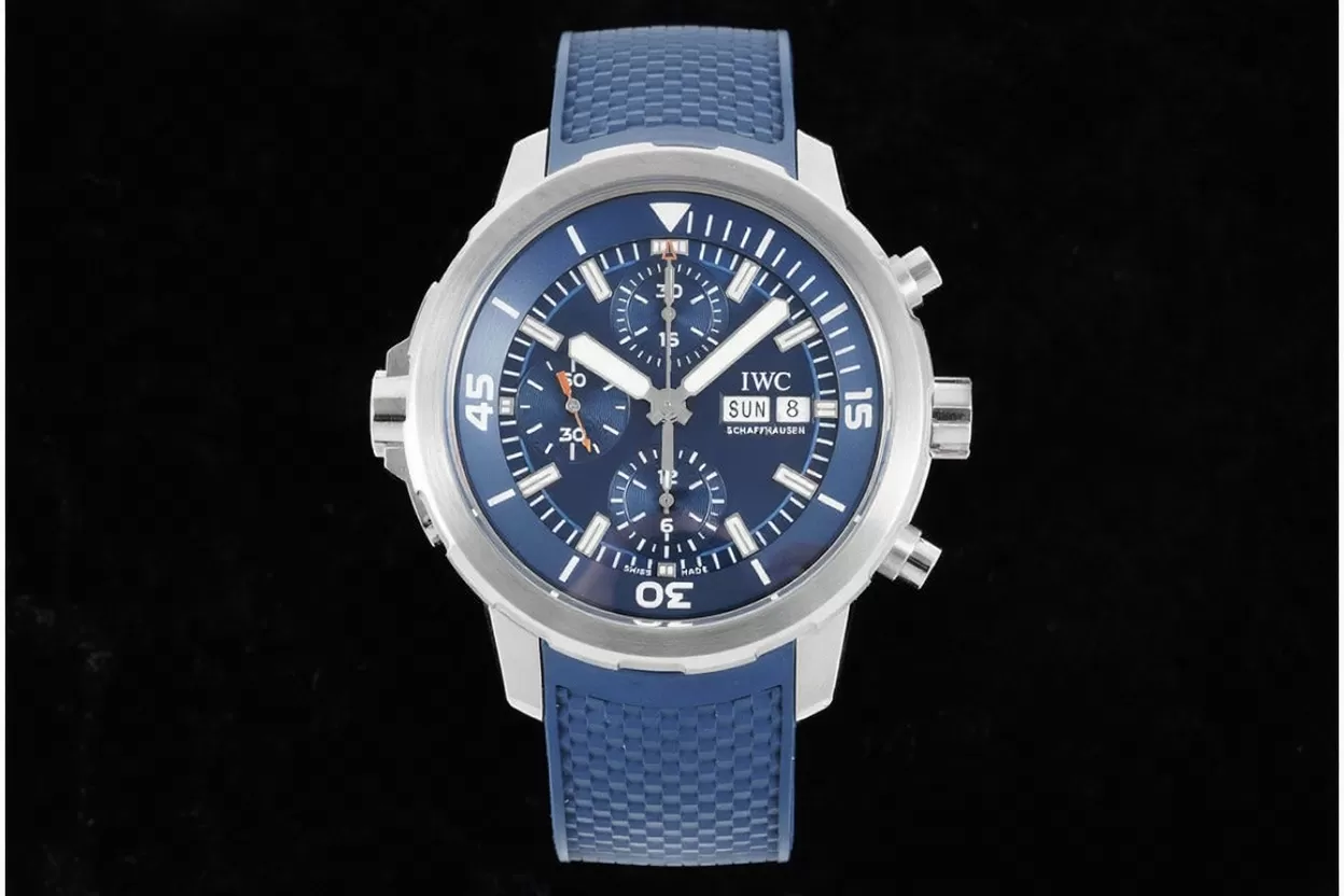 IWC - Aquatimer Chrono 44mm blue/Stk SS/RU V6SF A7750 - Image 3