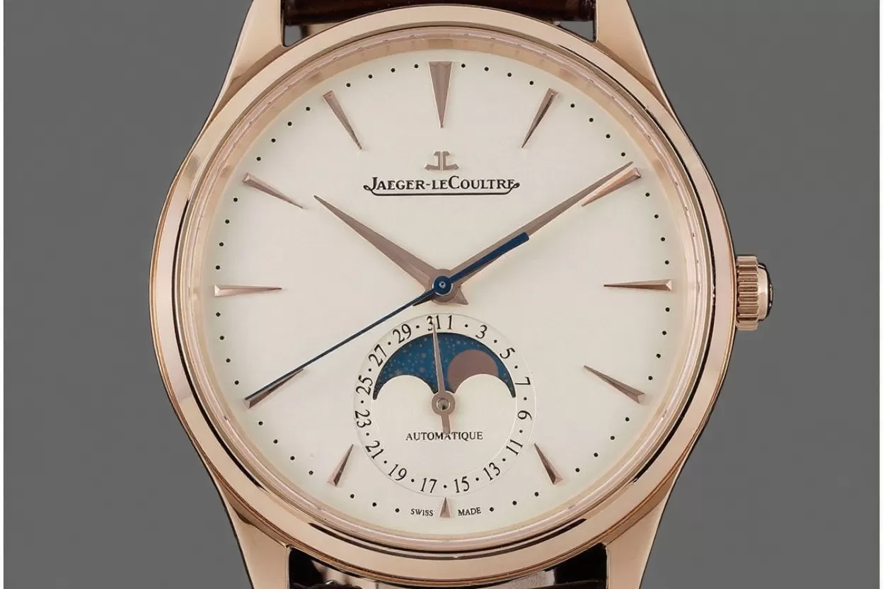 Alternative view of Master Ultra Thin Moonphase RG/LE White/Stk APS A925 Super Clone