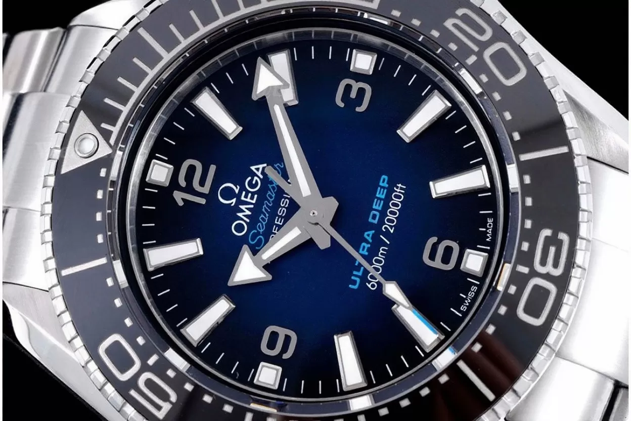 Planet Ocean Ultra Deep 45.5mm SS/SS Blue Dial SBF A8912 - Image 4