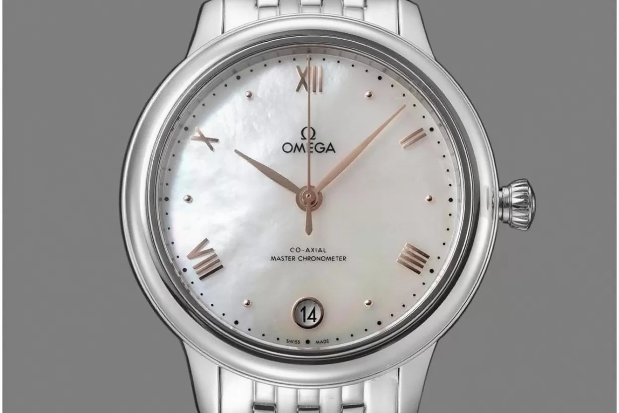 De Ville Prestige Ladies 34mm SS/SS White Mop Dial VSF A8800 - Image 3