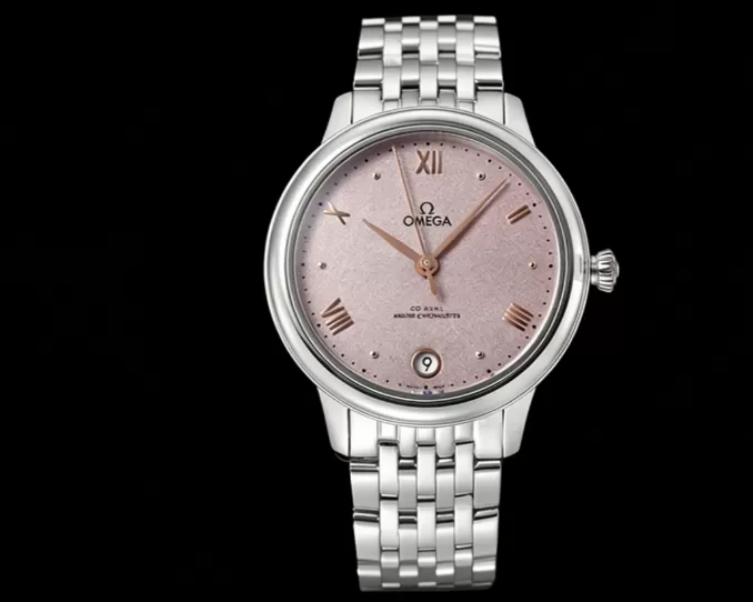 De Ville Prestige Ladies 34mm SS/SS Pink Dial VSF A8800