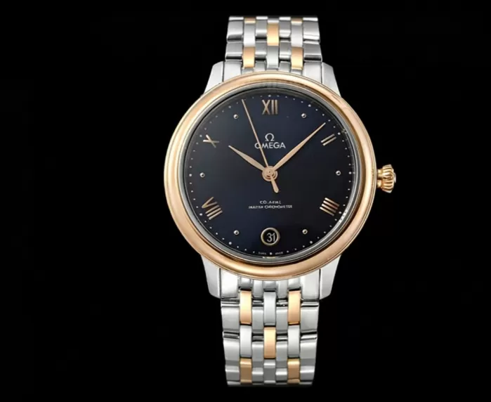 De Ville Prestige Ladies 34mm SS/RG Blue Dial VSF A8800