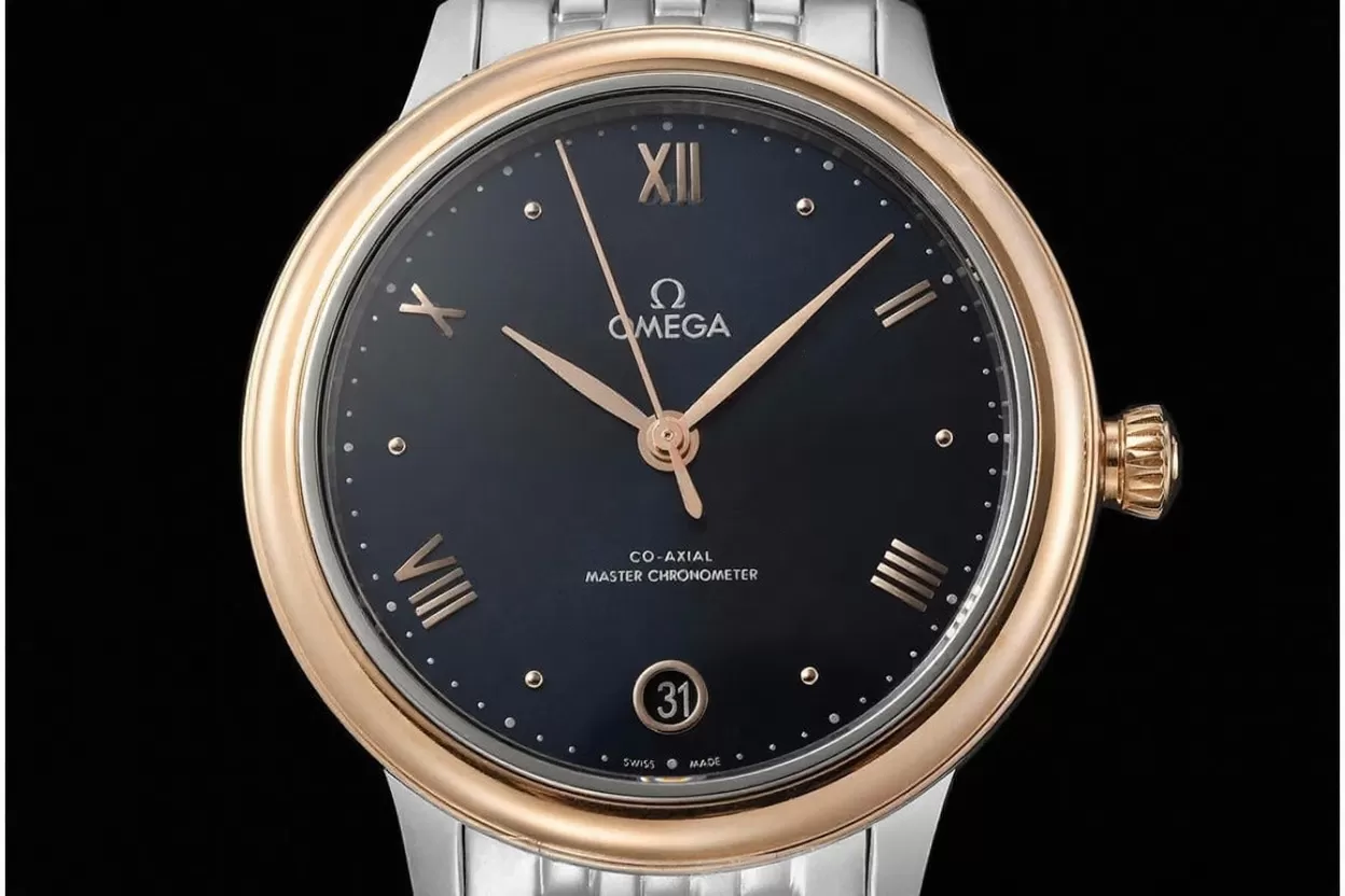 De Ville Prestige Ladies 34mm SS/RG Blue Dial VSF A8800 - Image 3