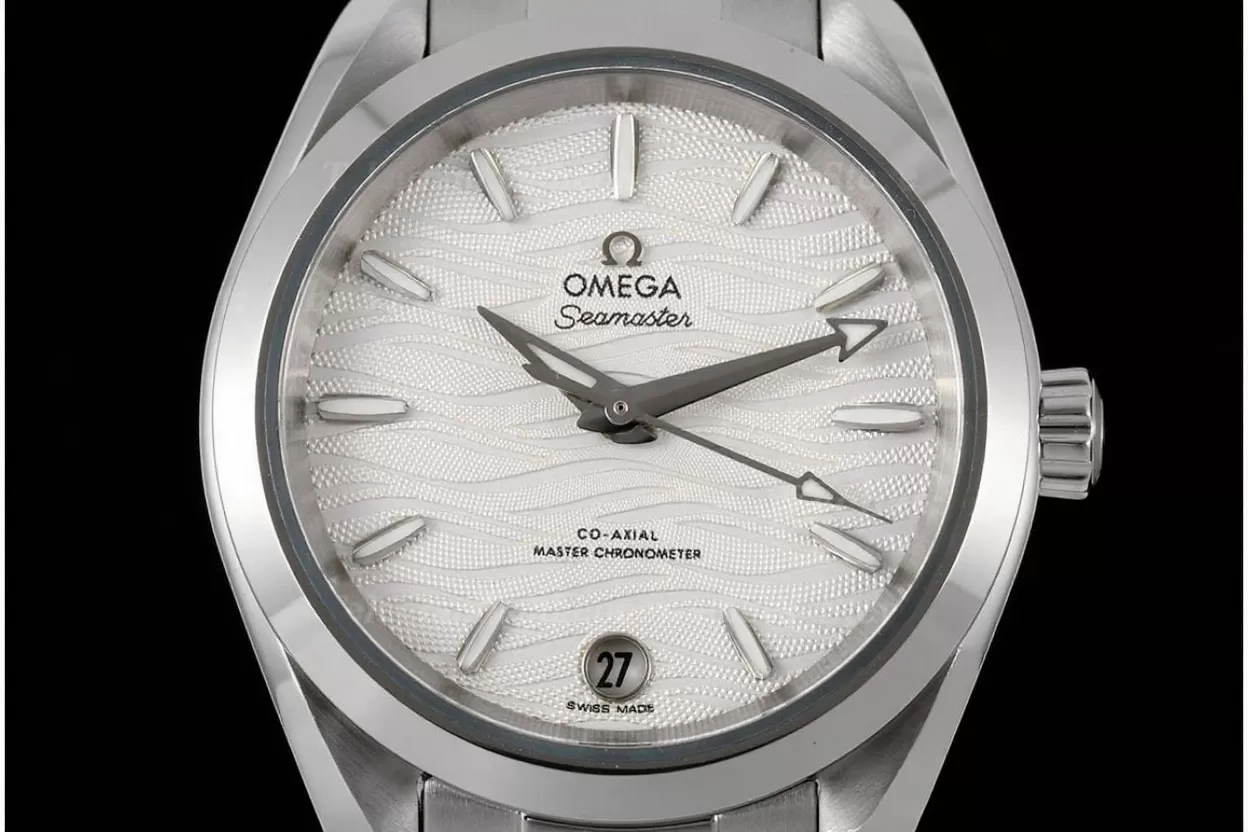 Aqua Terra 150M 34mm Ladies SS/SS Wht/Stk VSF A8800 - Image 3