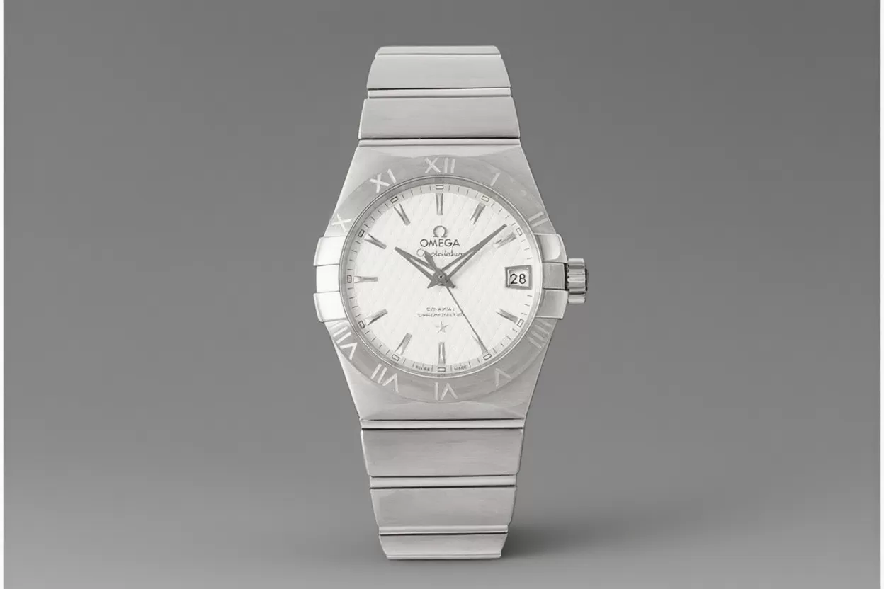 Alternative view of Constellation Co-Axial 38mm SS/SS White VSF Asia 8500
