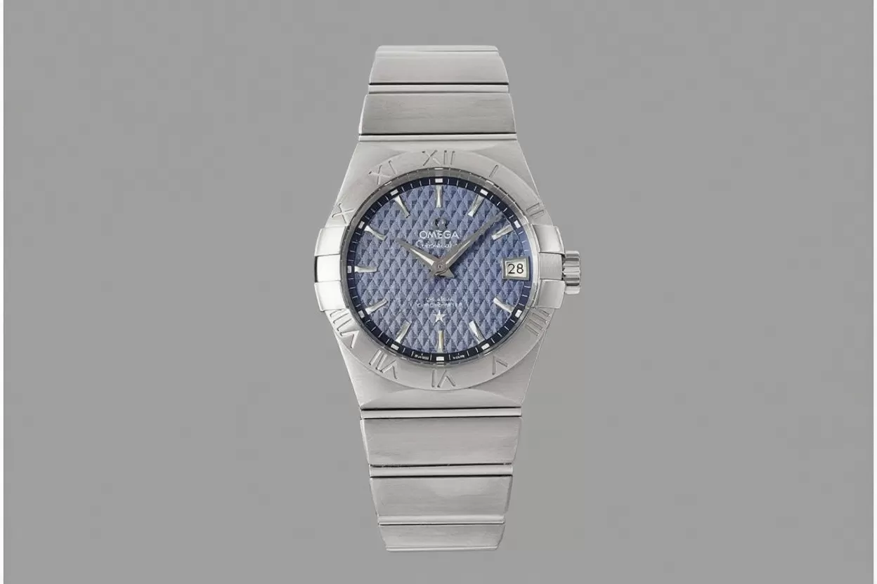 Alternative view of Constellation Co-Axial 38mm SS/SS Blue VSF Asia 8500