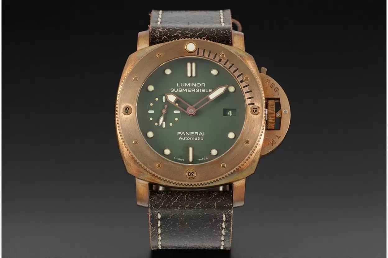 PAM382N Bronzo Submersible BR/LE Green VSF V2 Mod9000 - Image 4