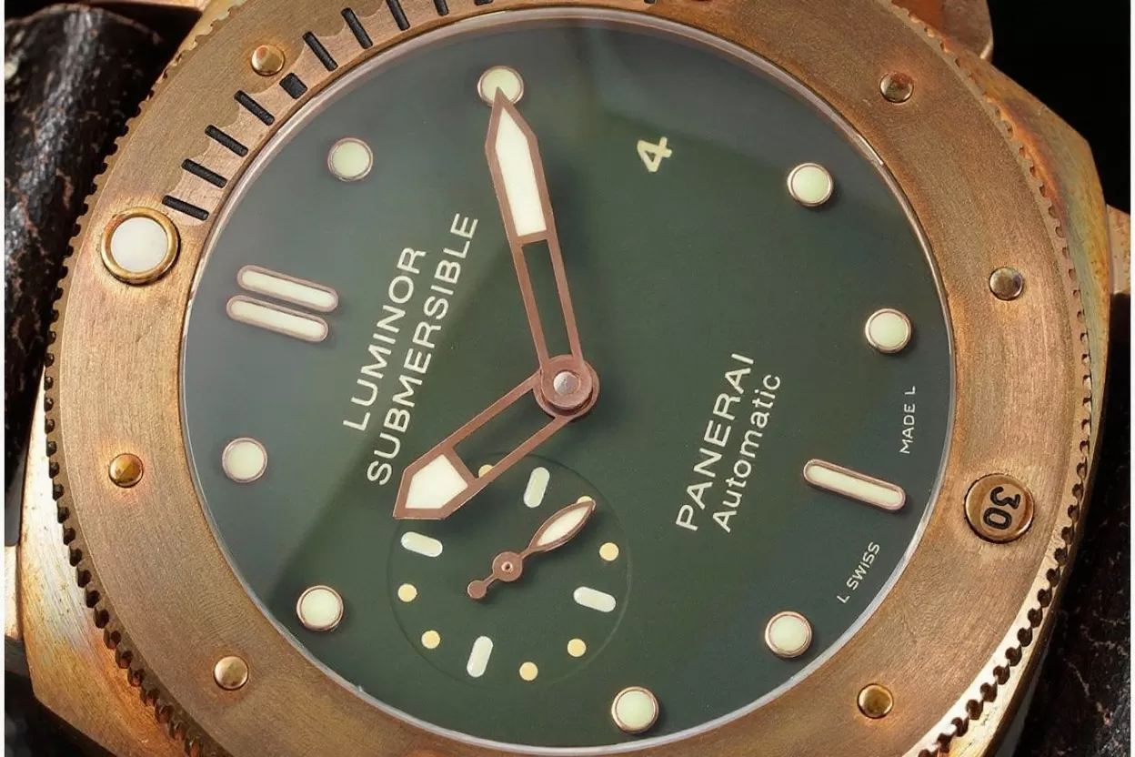 PAM382N Bronzo Submersible BR/LE Green VSF V2 Mod9000 - Image 3