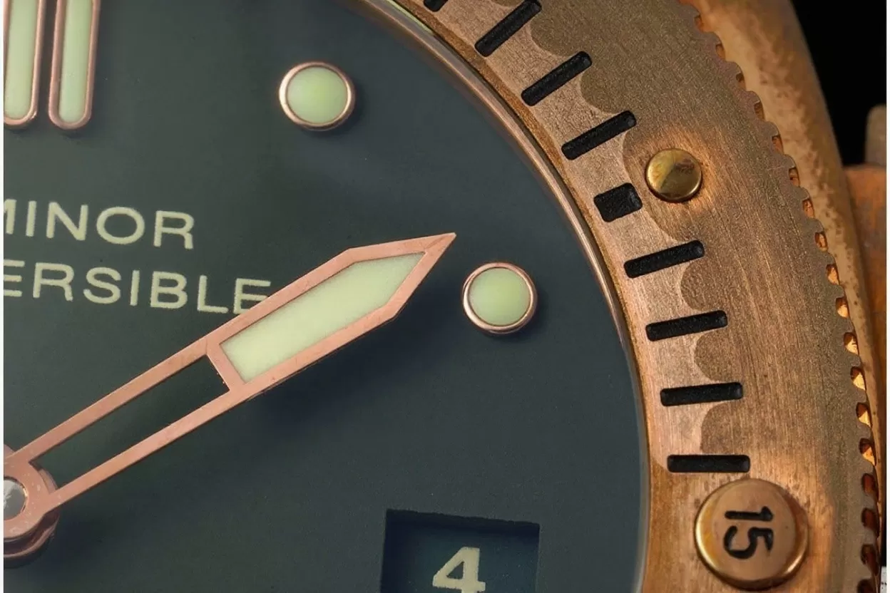 PAM382N Bronzo Submersible BR/LE Green VSF V2 Mod9000 - Image 6