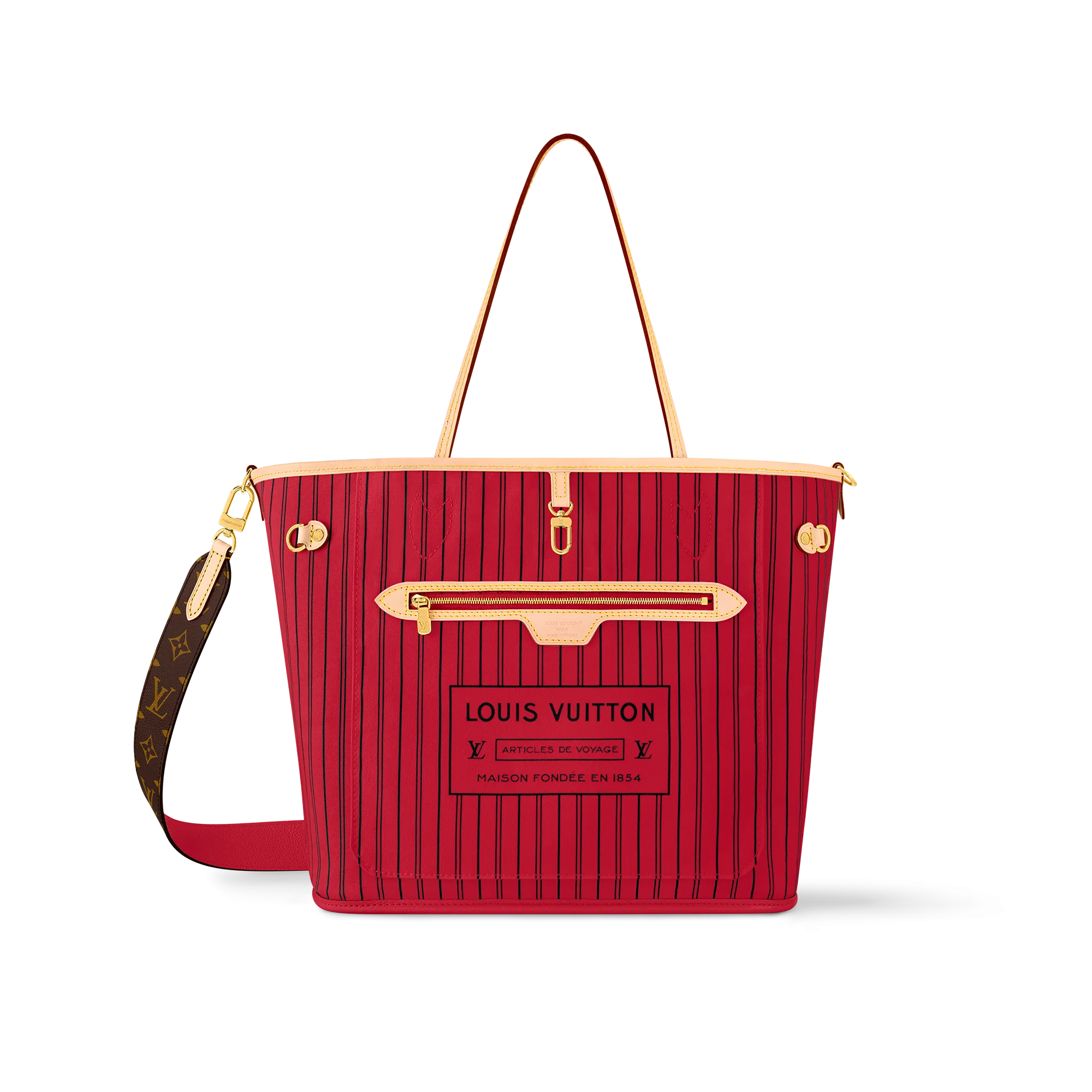 Louis Vuitton Neverfull Bandoulière Inside Out MM M12096